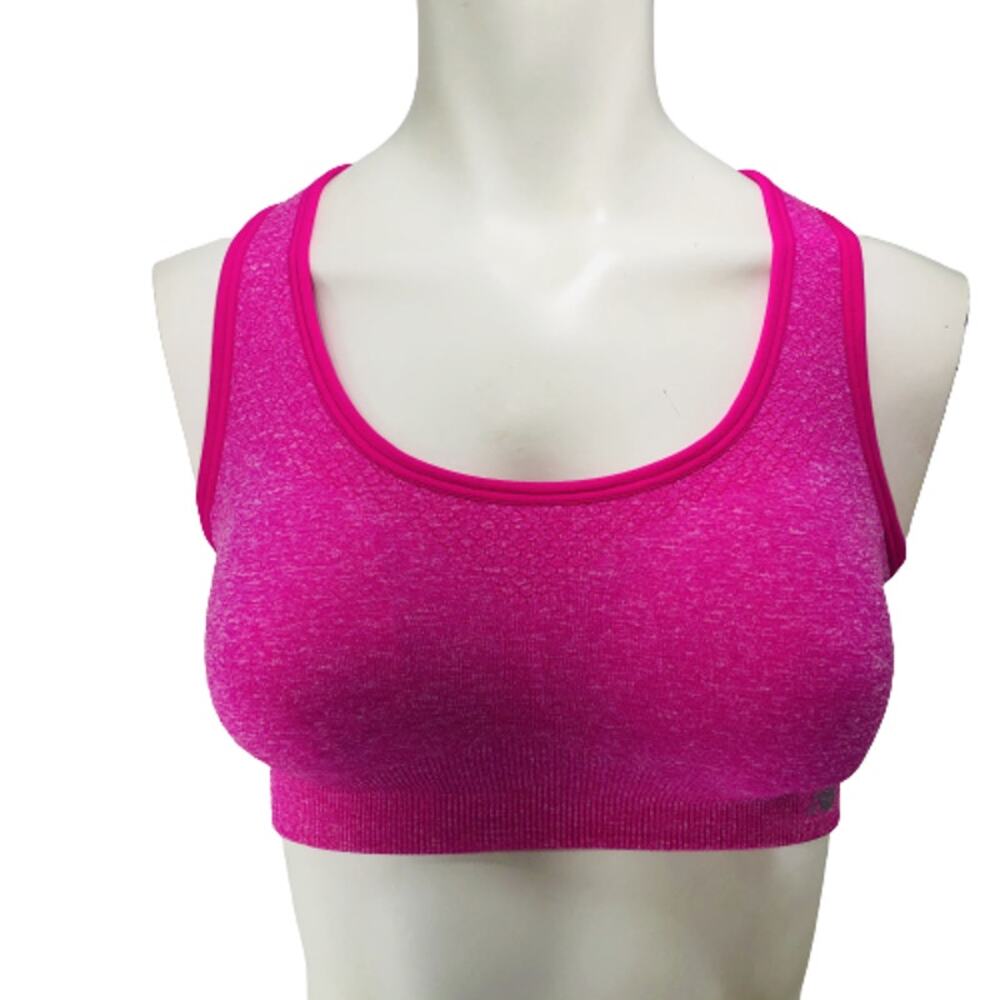New Balance Women's Sports Bra Size Small Pink Stretch Padded Racerback
